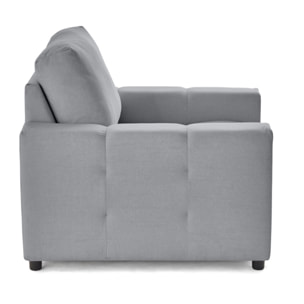 Crocus - fauteuil en tissu - Gris clair