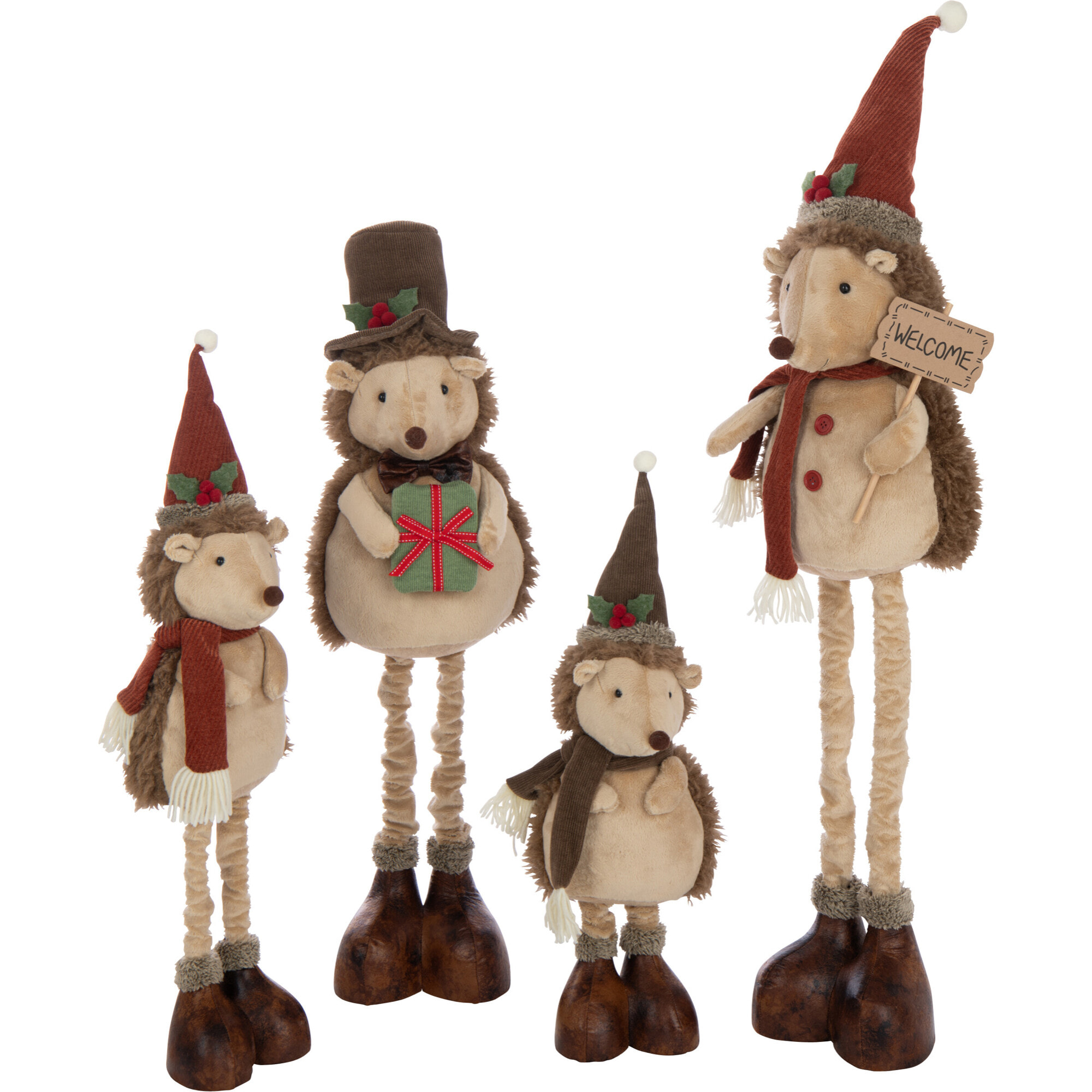 J-Line figurine Herisson Téléscopique - polyester - mix - large - 2 pcs