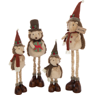 J-Line figurine Herisson Téléscopique - polyester - mix - large - 2 pcs