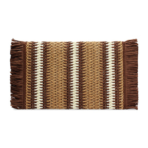 Pochette da mare in paglia marrone
