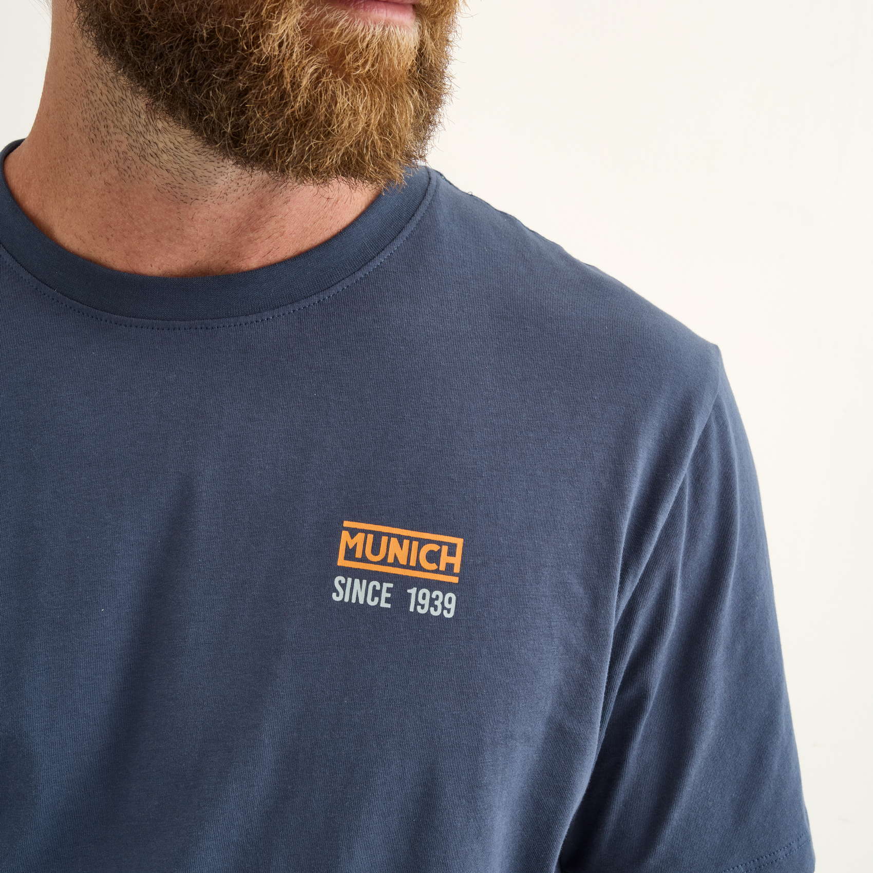 Camiseta MUNICH Compass lifestyle hombre de algodón orgánico navy