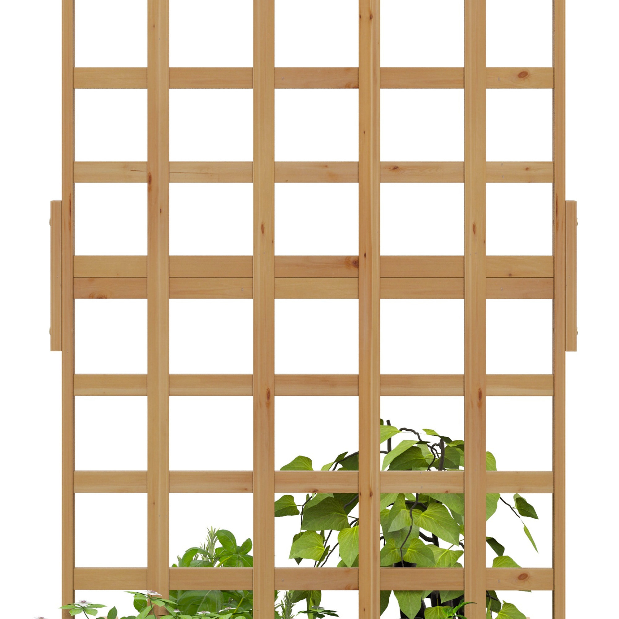 Jardinière avec treillis - dim. 100L x 60l x 150H cm - bois sapin pré-huilé