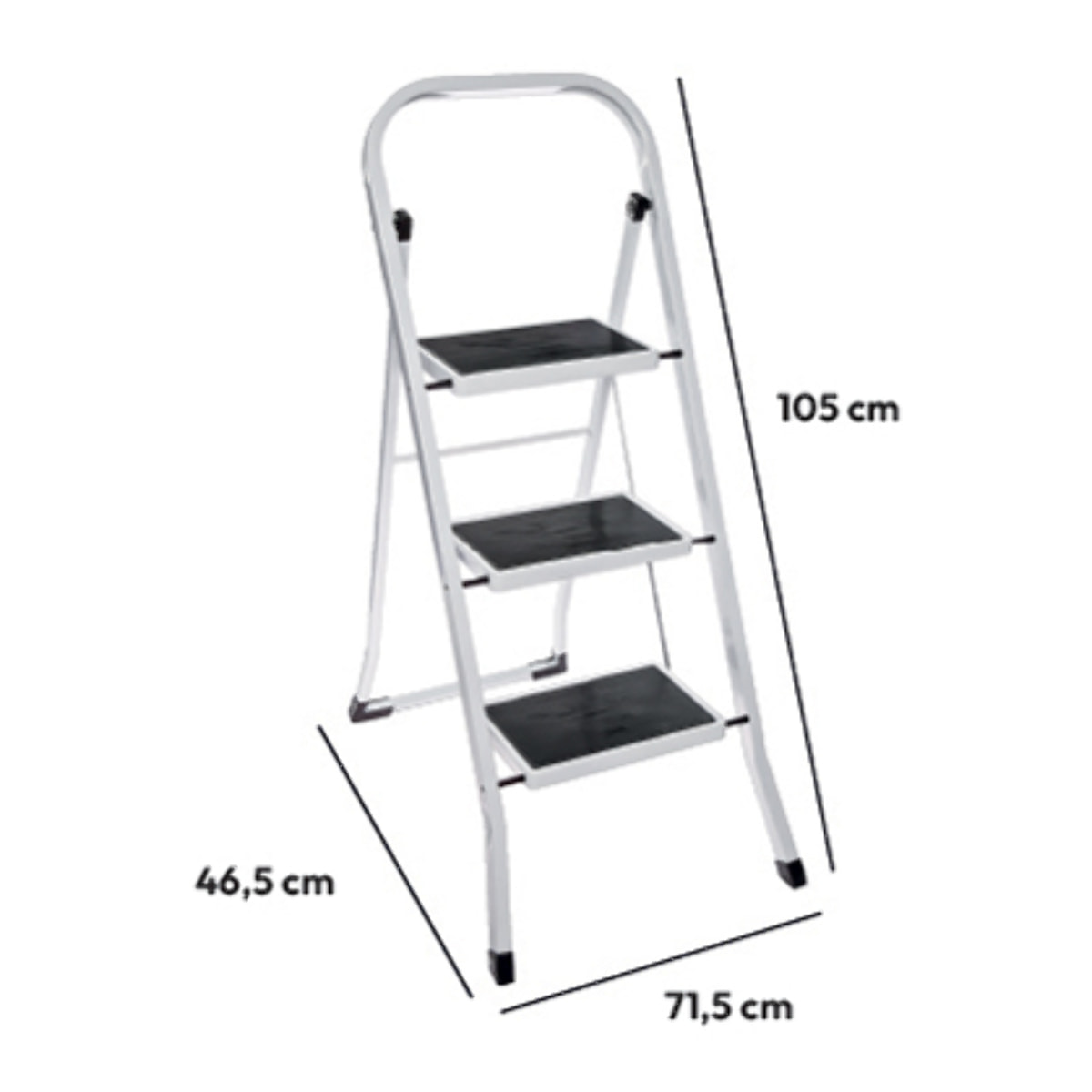 Marchepied métal 3 marches