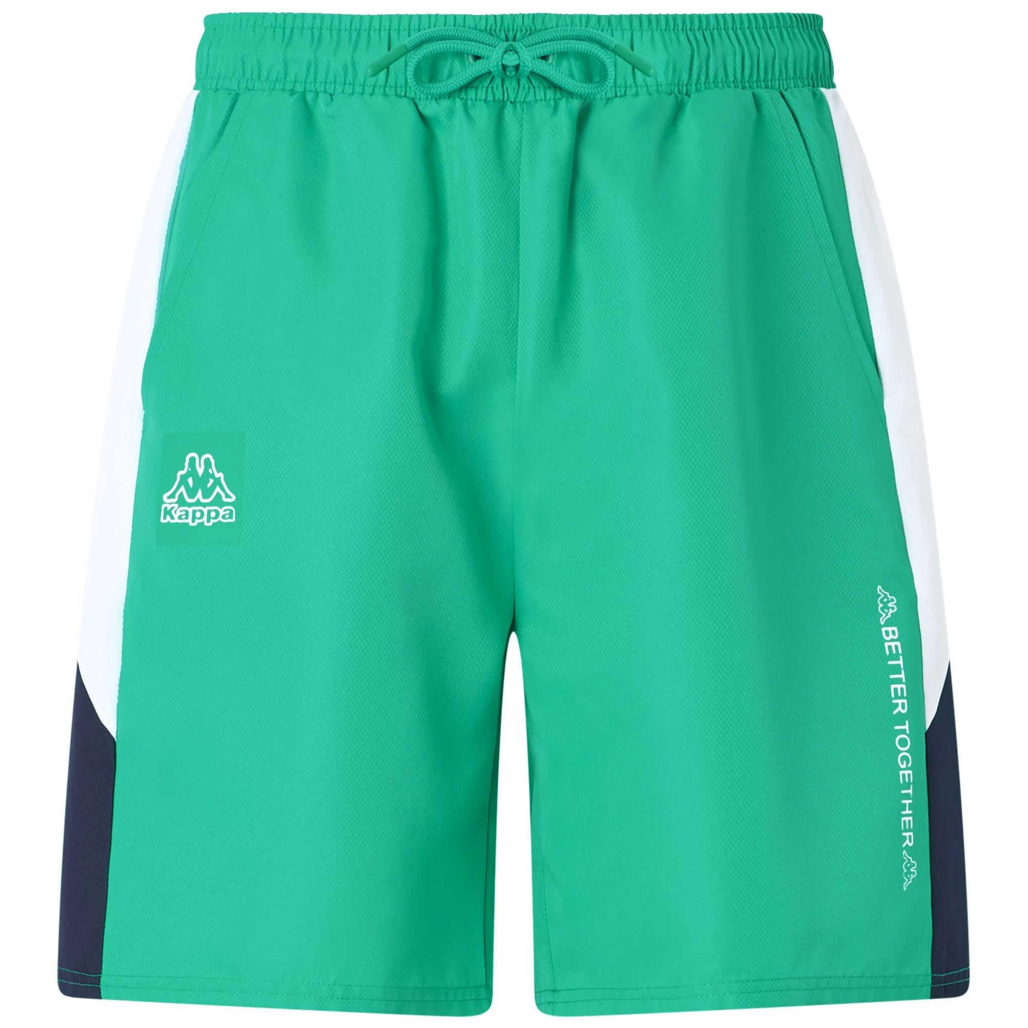 Kappa - Pantaloni Corti Uomo Verde - Logo Gaggio