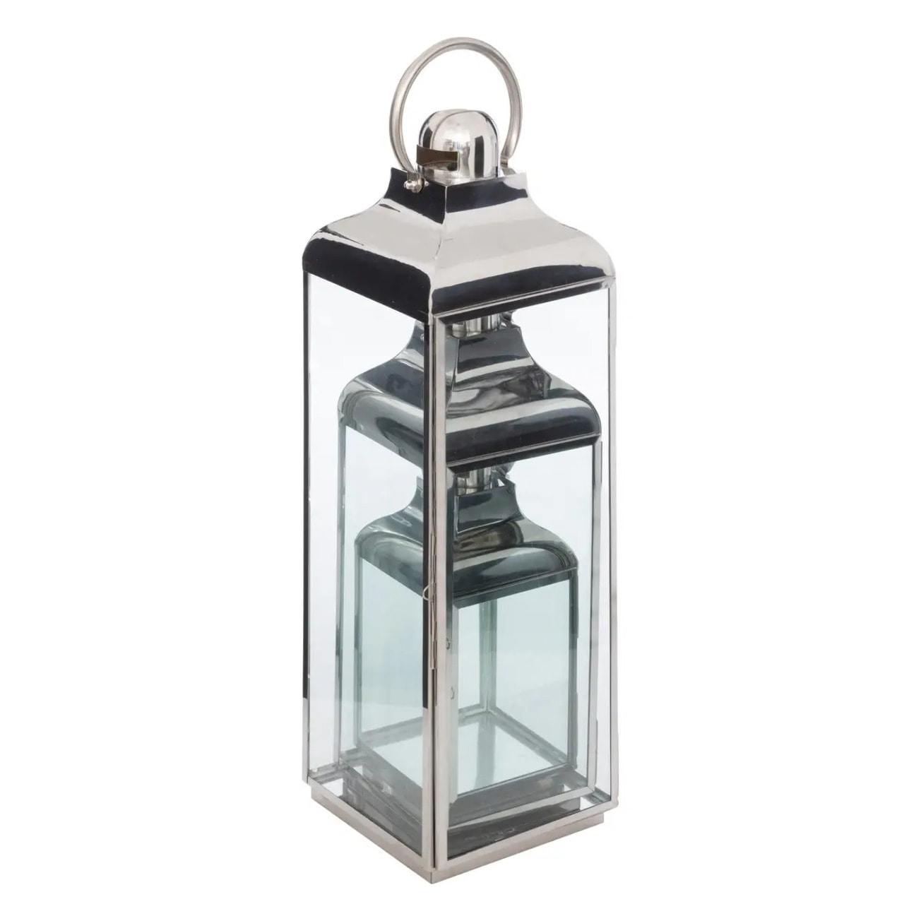 Set de 3 lanternes "Seif" extérieur/intérieur acier inoxydable