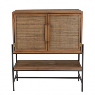 ALIDA - Buffet 2 portes en bois de teck recyclé