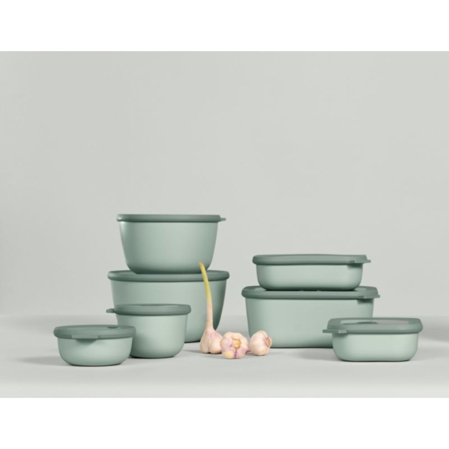 Boîte hermétique MEPAL 3 pcs Cirqula rond Nordic Sage