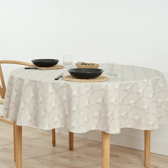 Nappe ronde en résine anti-taches 0120-182