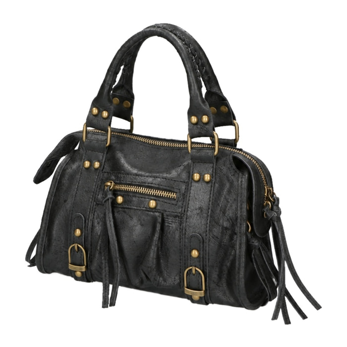 Borsa a spalla da donna - Modello Erisia - Vera pelle - 25.0 x 15.0 x 10.0 cm