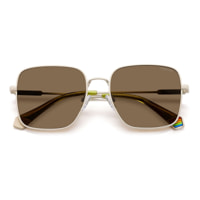 Polaroid - lunettes de soleil - blanc cassé - Couleur des verres : bronze - UV : cat. 4