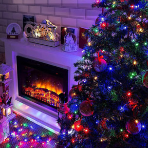 guirnalda con 320 luces led multicolor para exteriores - cable 3m