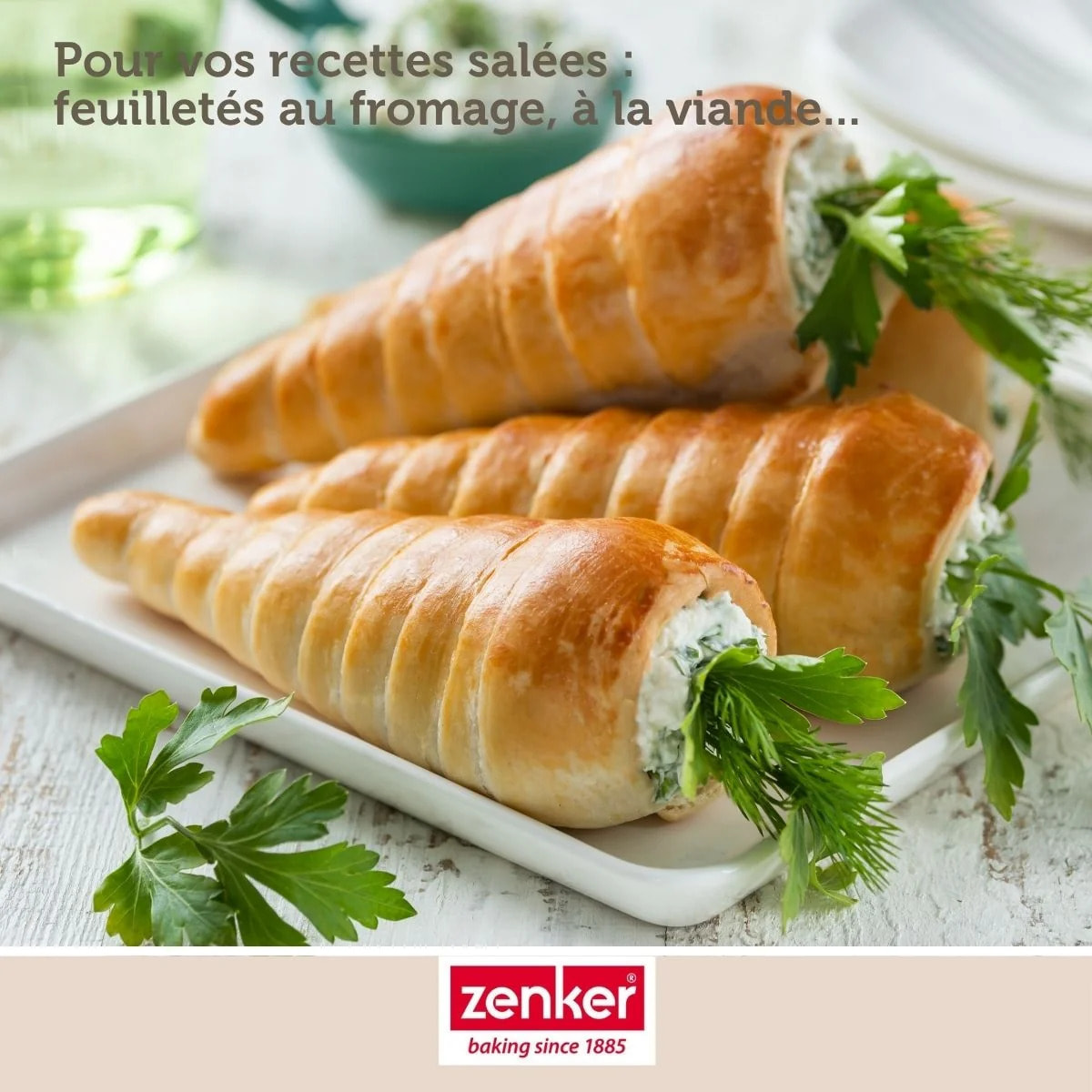 Lot de 4 moules à gâteau en tube 13 x 2,5 cm Zenker