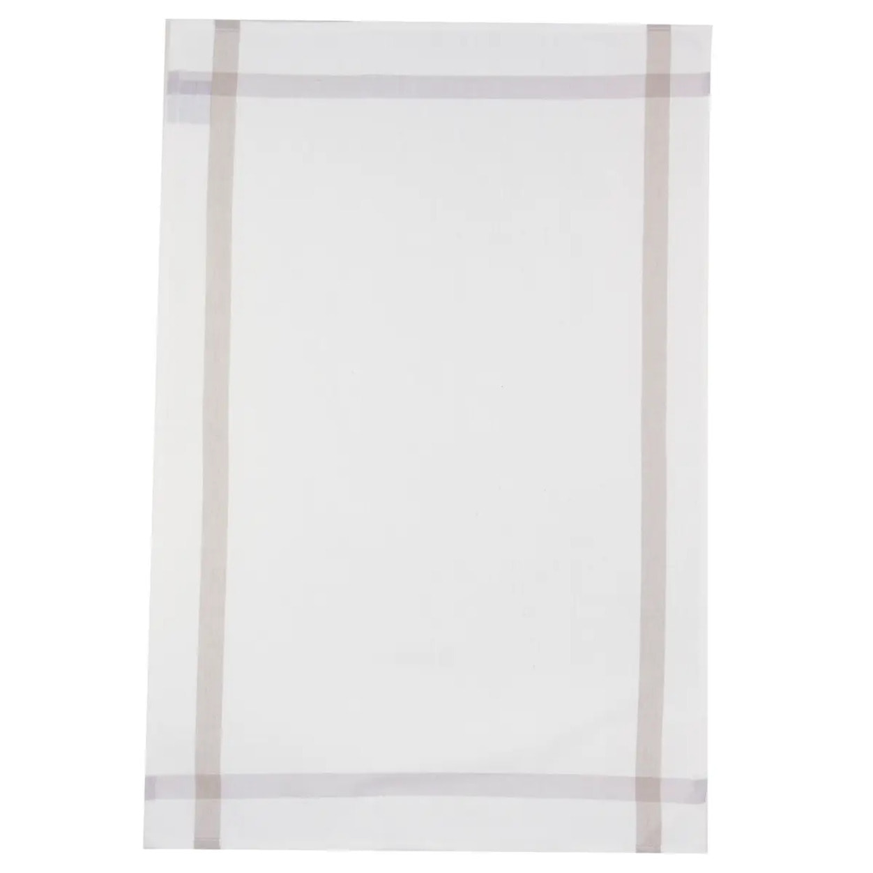 Lot de 2 torchons coton gris 45x70cm