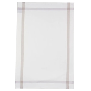 Lot de 2 torchons coton gris 45x70cm