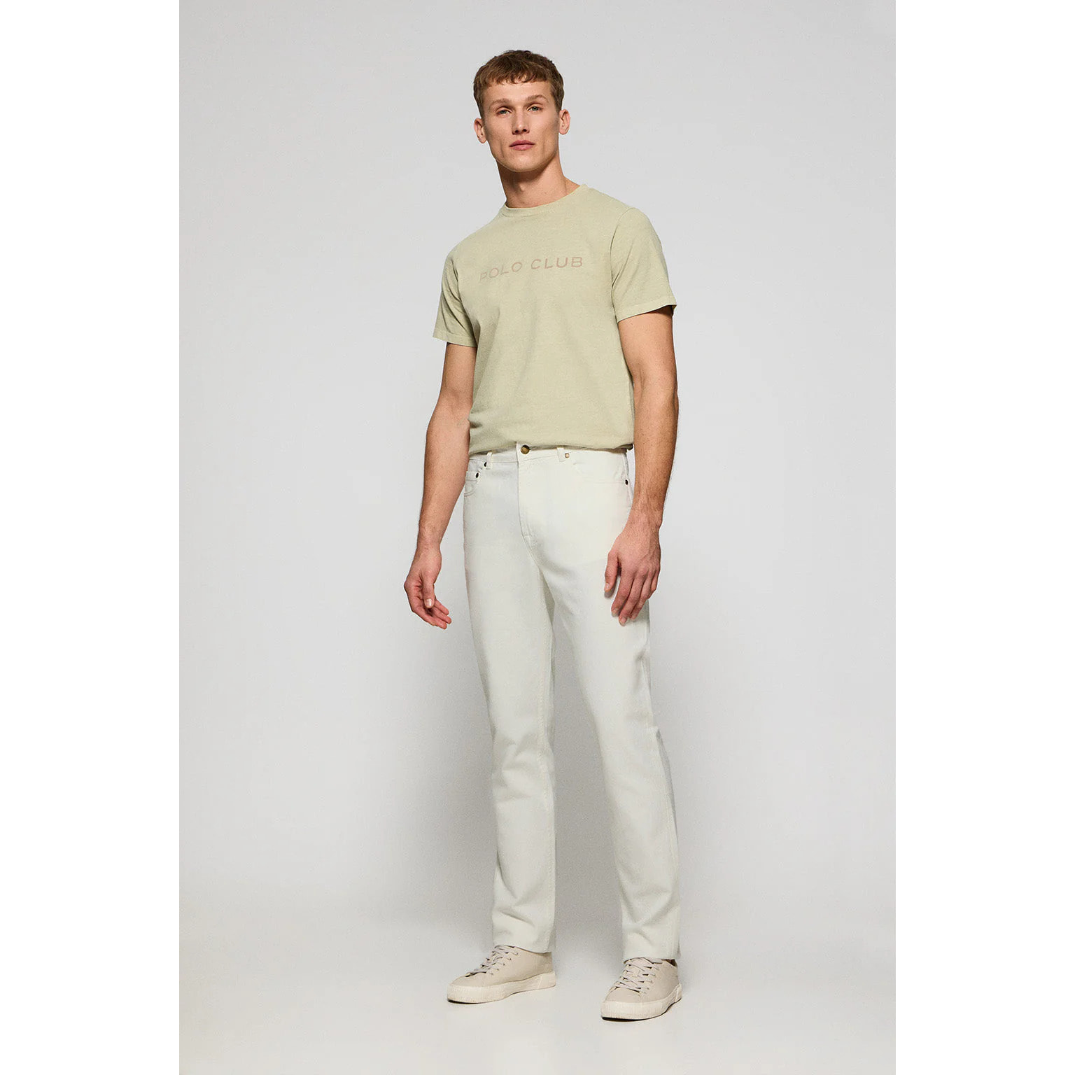 Vaqueros regular fit Boston blancos