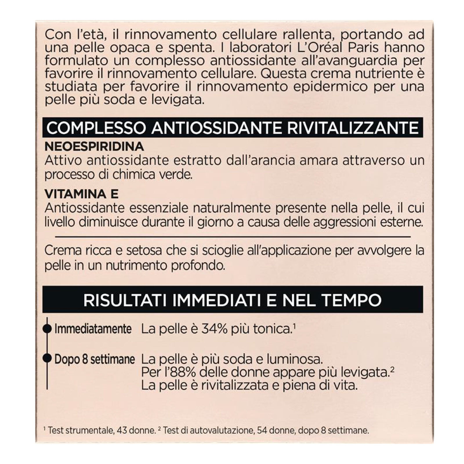 Crema Viso Rivitalizzante Giorno Age Perfect Renaissance Cellulaire Antiossidante Illuminante Levigante Tonificante Anti-Rughe 50ml