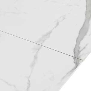 Tomasucci Table extensible KAJA en marbre blanc - GRIS