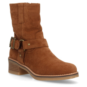 Botas casual mujer con hebilla lateral