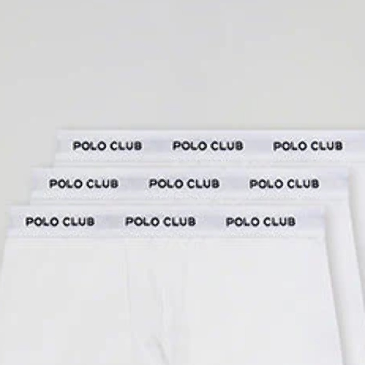 Pack de tres boxers blancos con logotipo Polo Club