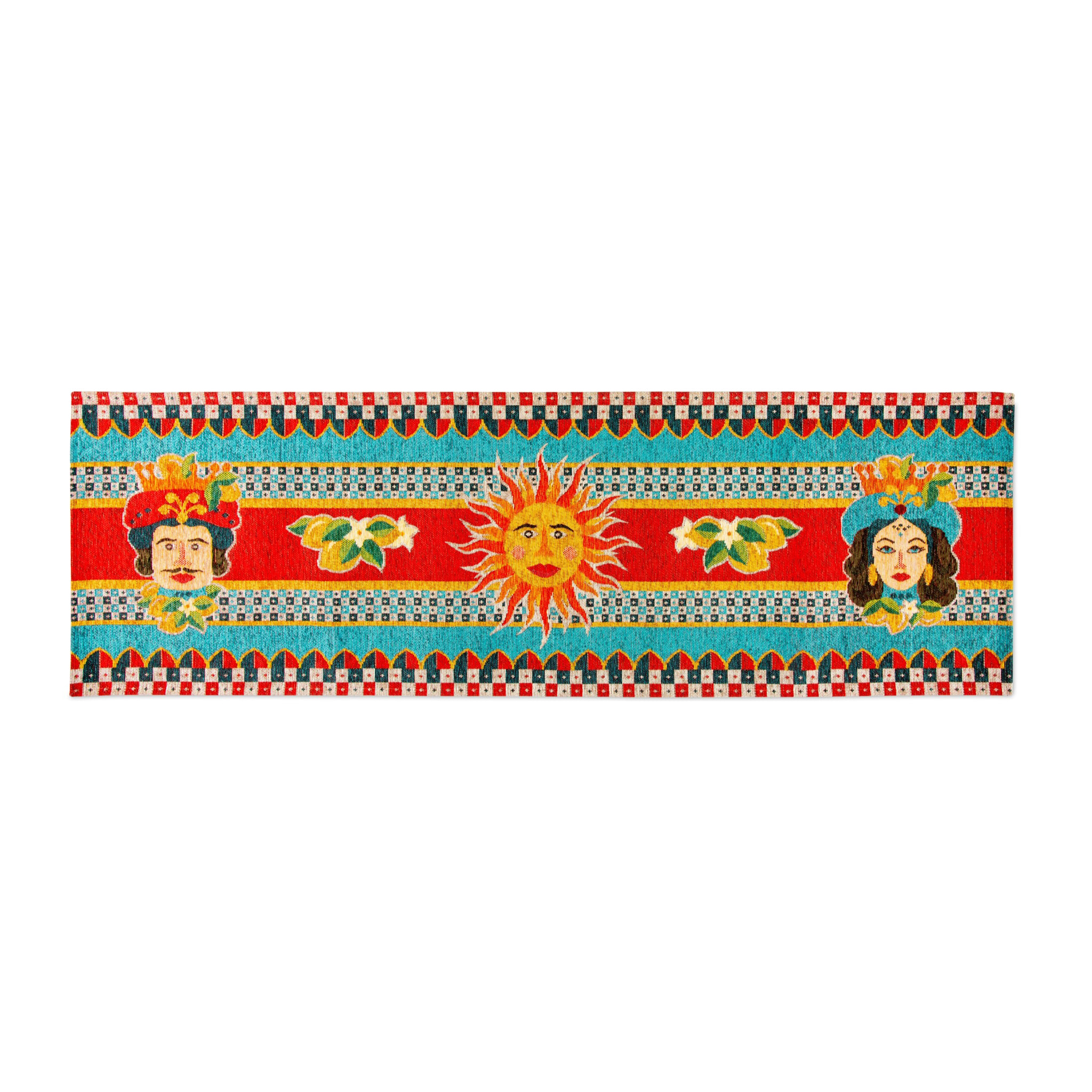 Tappeto Excelsa Sicilian Rhapsody in poliestere 55x180 cm multicolore