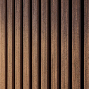 Panneaux muraux acoustiques, tasseaux décoratifs noyer KYOTO