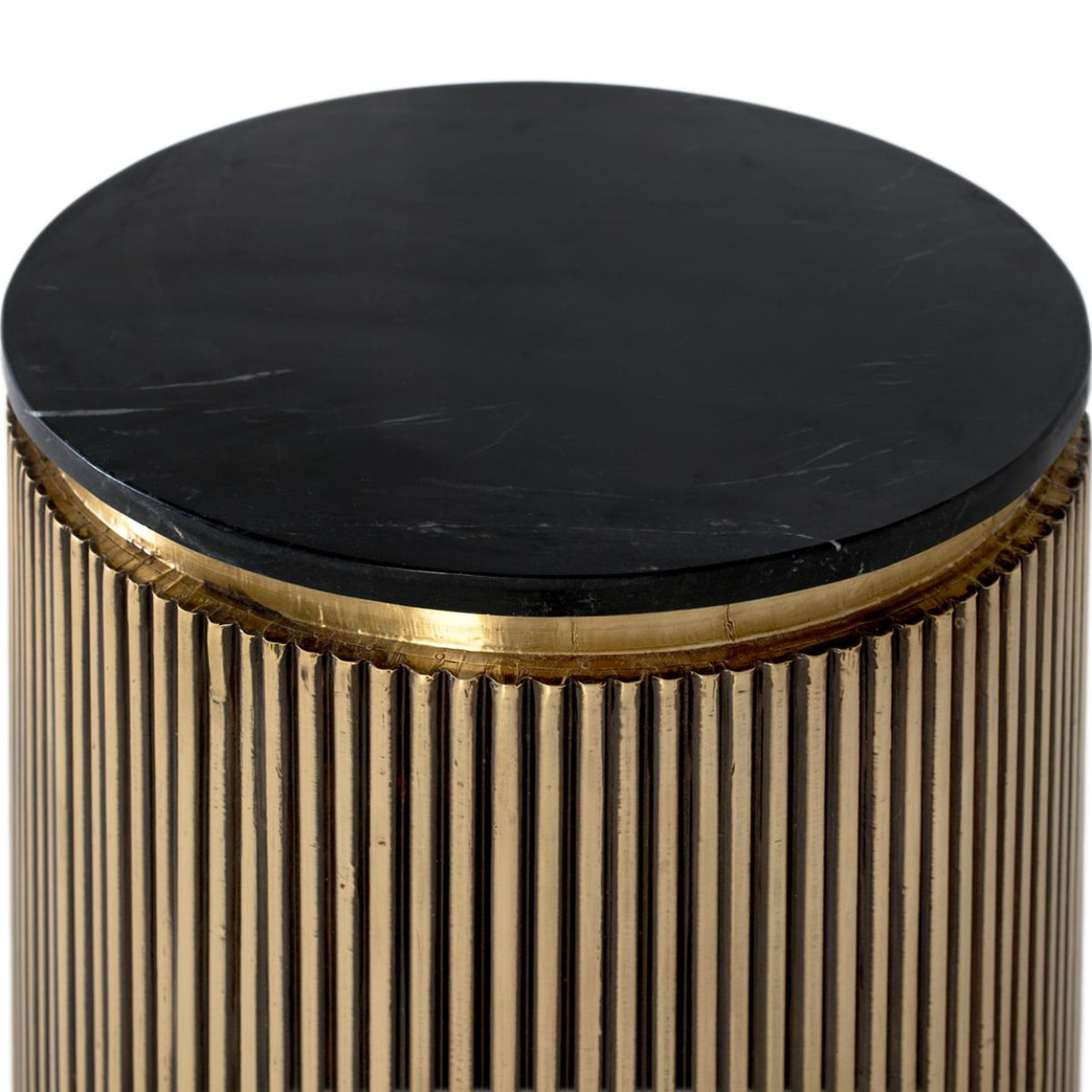 Table d'appoint en bois de manguier 50 cm style classique moderne
