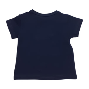 T-SHIRT JERSE BLU PESCE