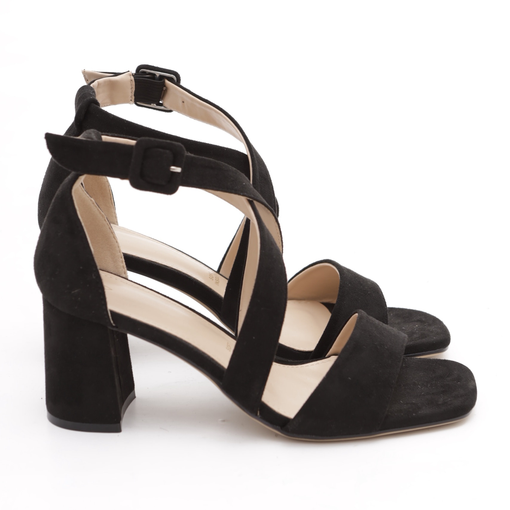 SANDALO FASCIA INCROCIO CHOCOLA' NERO