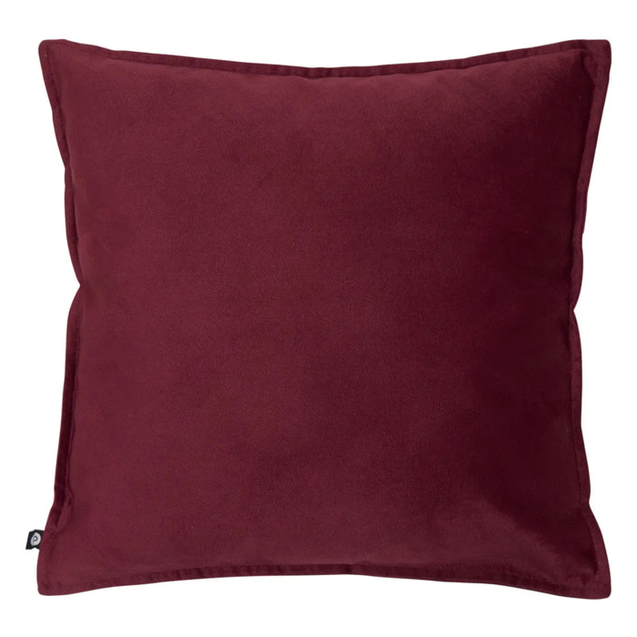Coussin Lilou rouge grenat 45x45cm