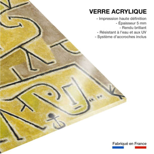 Tableau célèbre de Klee Gilet Rouge Tableau plexiglas