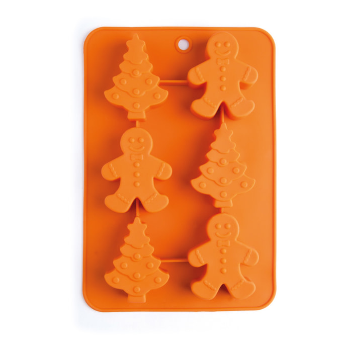 Moule en silicone Excelsa – Santa Claus, Silicone Orange