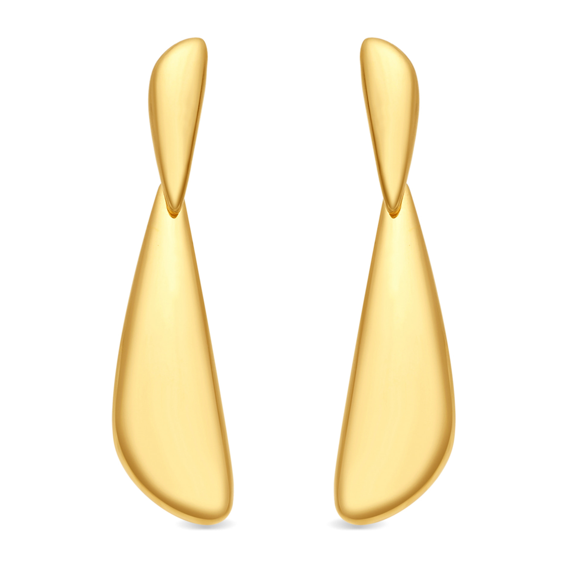 Pendientes Dehi acabado oro amarillo 18k