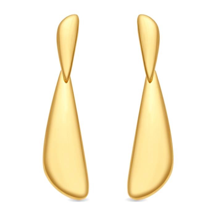 Pendientes Dehi acabado oro amarillo 18k