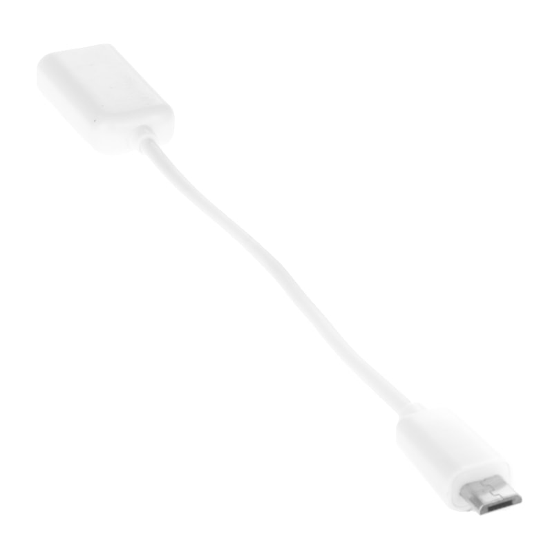 DAM ADATTATORE USB FEMMINA A MICRO USB MASCHIO 10CM 16x1x1 Cm. Colore bianco