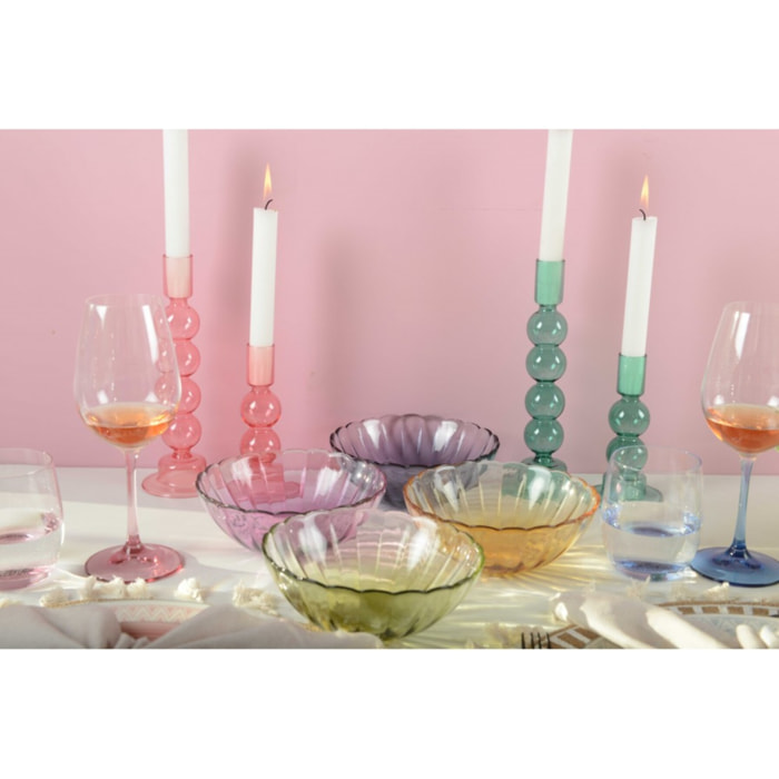 Set de 4 bols multicouleurs - printemps