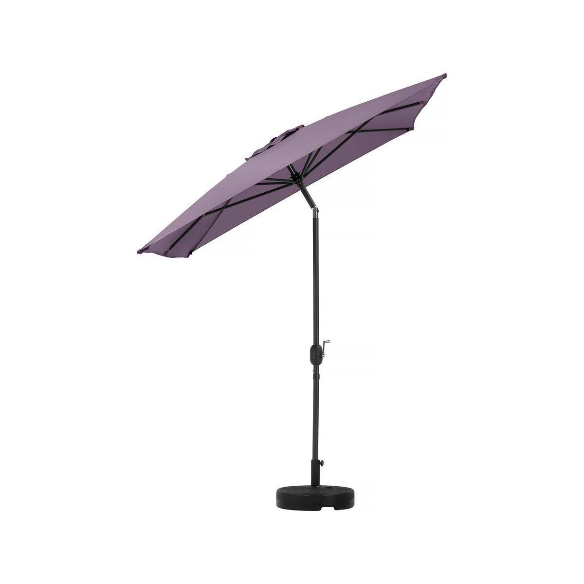 Parasol jardin "Sol 2" - Rectangle - 2 x 3 m - Violet + Dalles à lester incluses