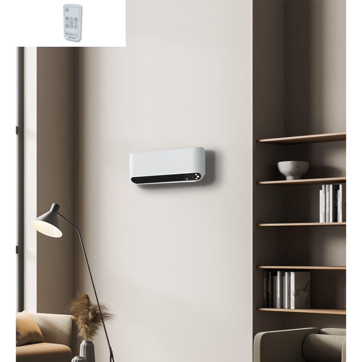Radiateur soufflant mural ceramique 2000W
