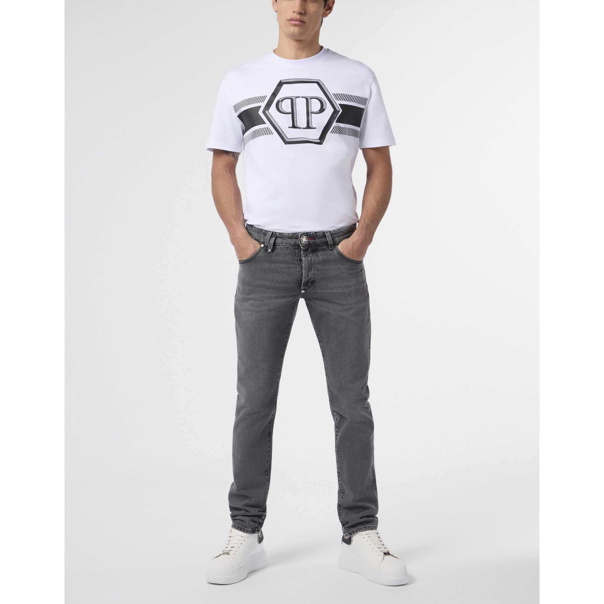 PHILIPP PLEIN Basic Straight Cut Jeans