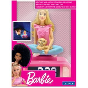 Réveil LEXIBOOK digital avec veilleuse lumineuse Barbie