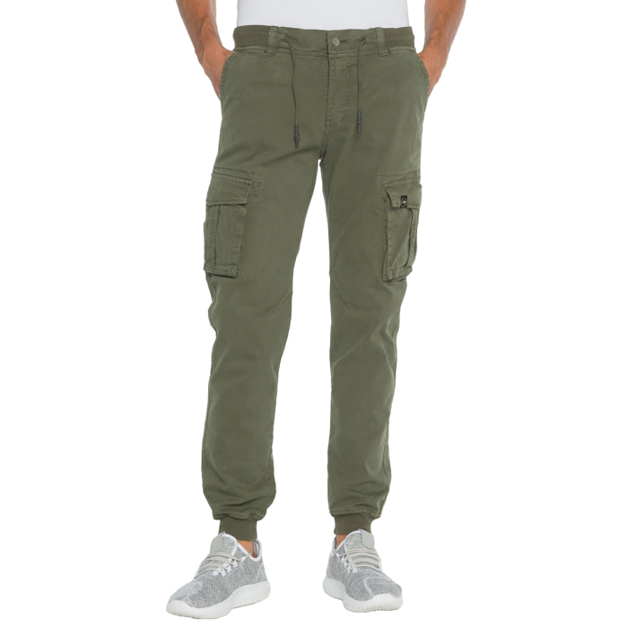 Pantalone cargo Hot Buttered Arborek Verde Militare