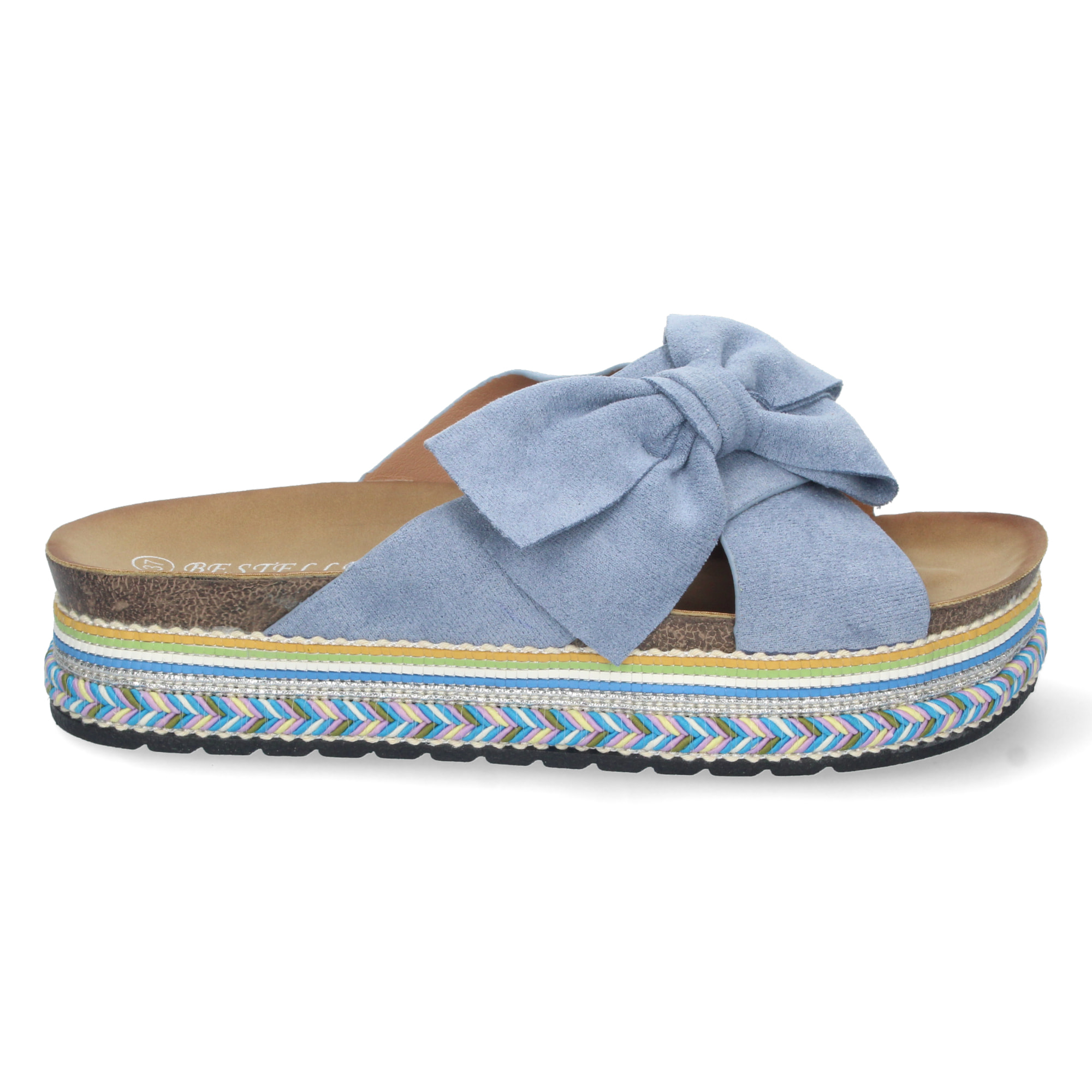 Sandalia de Plataforma con Motivos Etnicos