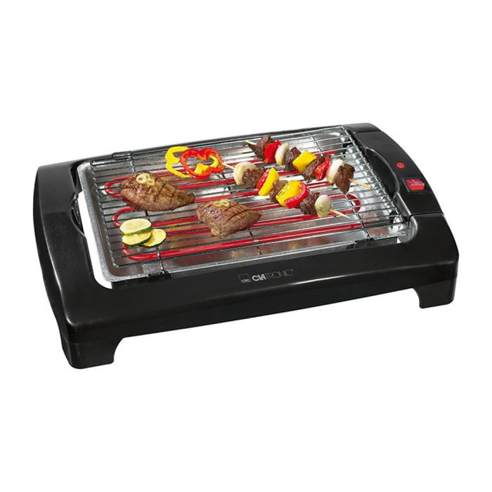 Barbecue Gril électrique de table 2000W Clatronic BQ 2977N Noir