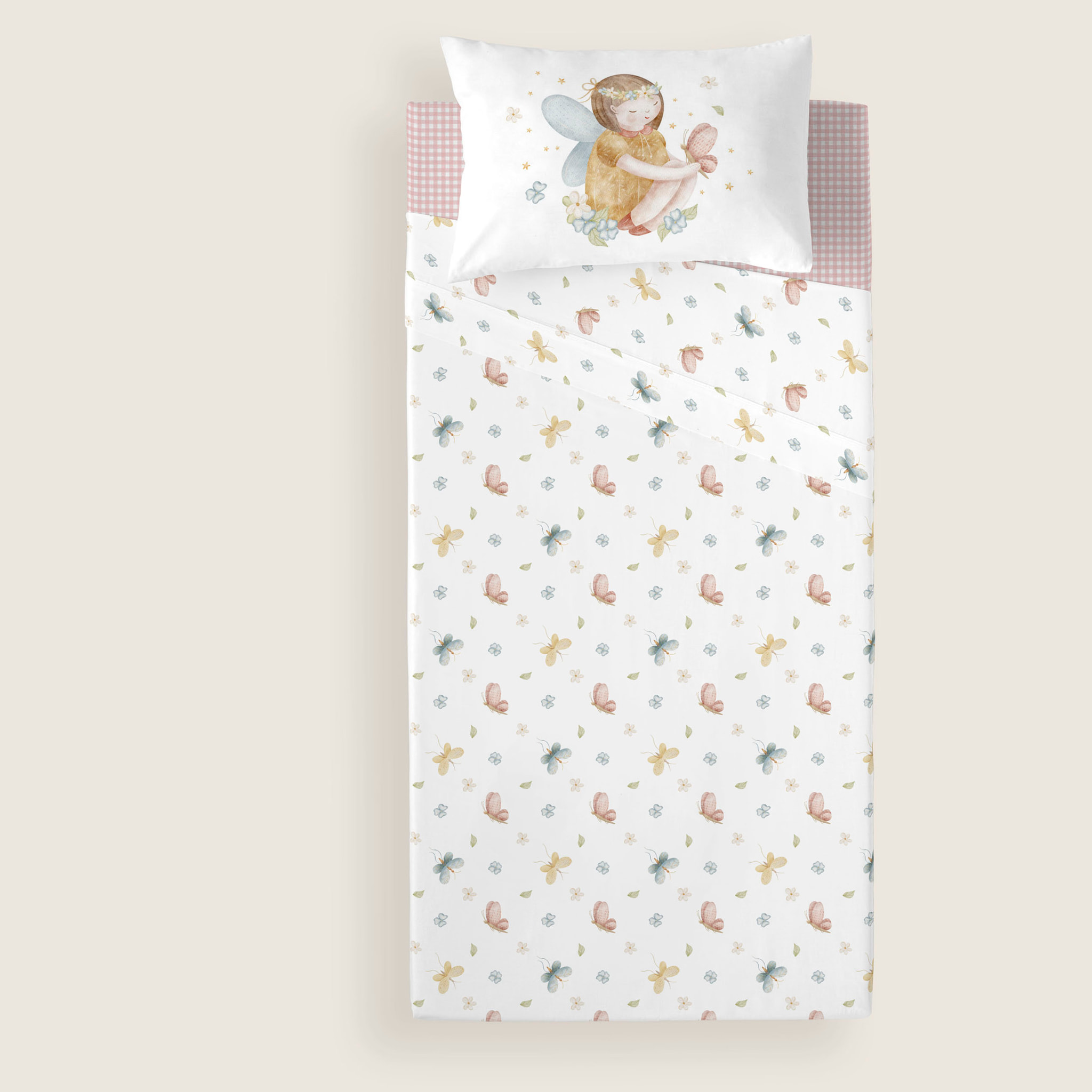 Cool Kids - Juego de Sábanas Estampadas - Infantil - Incluye 1 Funda de Almohada + 1 Sábana Bajera - 100% Algodón - Cuna/Maxicuna - Lorian