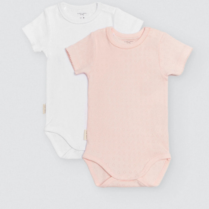 Tutina rosa a maniche lunghe per neonati Ocean Tales