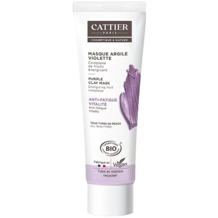 Masque à l'Argile Violette - Anti-Fatigue & Vitalité 100 ml
