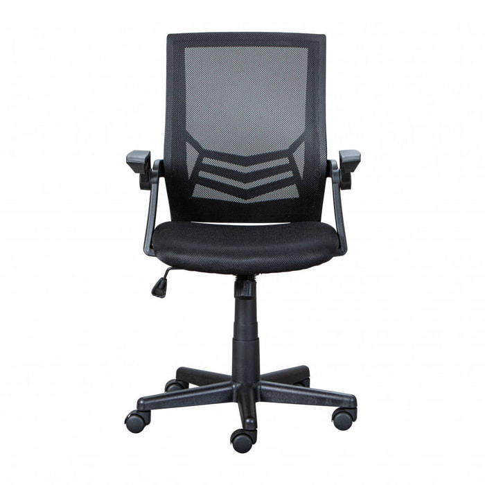 Sedia da ufficio regolabile in altezza, 59.5 x 57 x 90, Nero