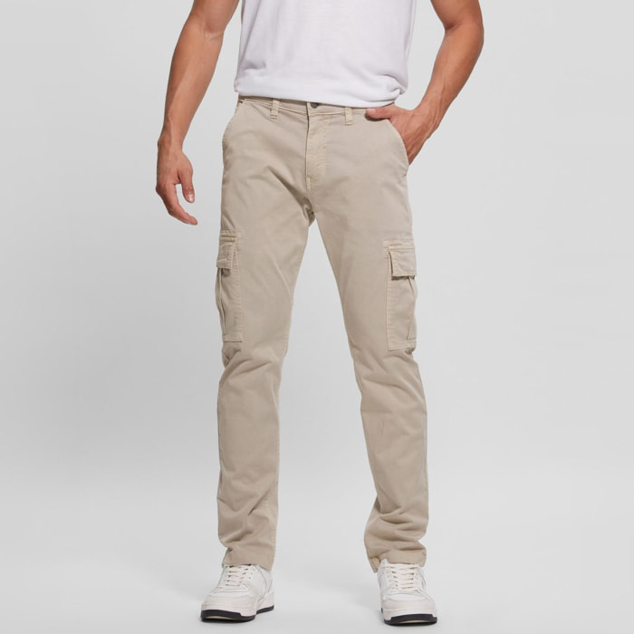 Pantalon Lonta - inspiration cargo - coton - beige