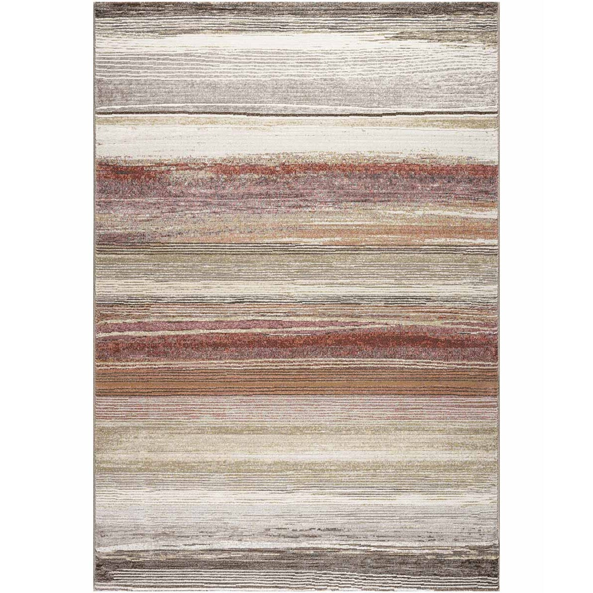 Tappeto Moderno Righe Soggiorno Salotto Beige