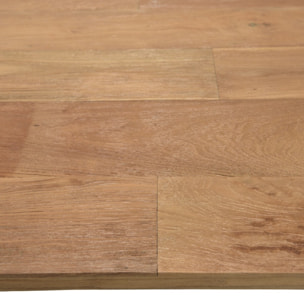 MAXENCE - Table à manger extensible 240/292x100cm en teck recyclé