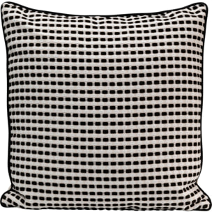 Coussin Jacky noir et blanc Kare Design